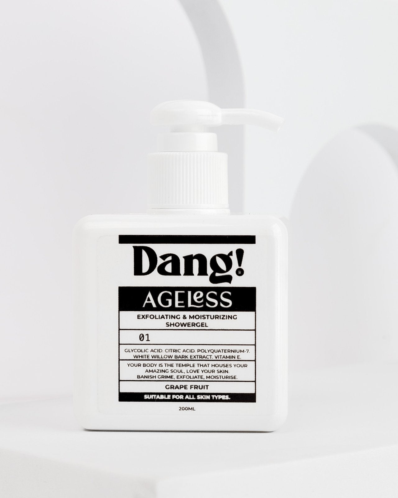 Dang! Mini - Ageless Exfoliating and Moisturising Shower Gel 200ml - Dang! Lifestyle Nigeria