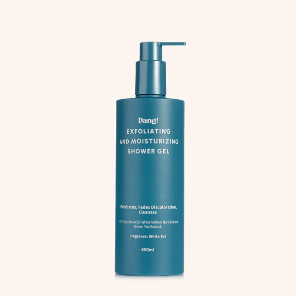 A bottle of exfoliating luxury body wash