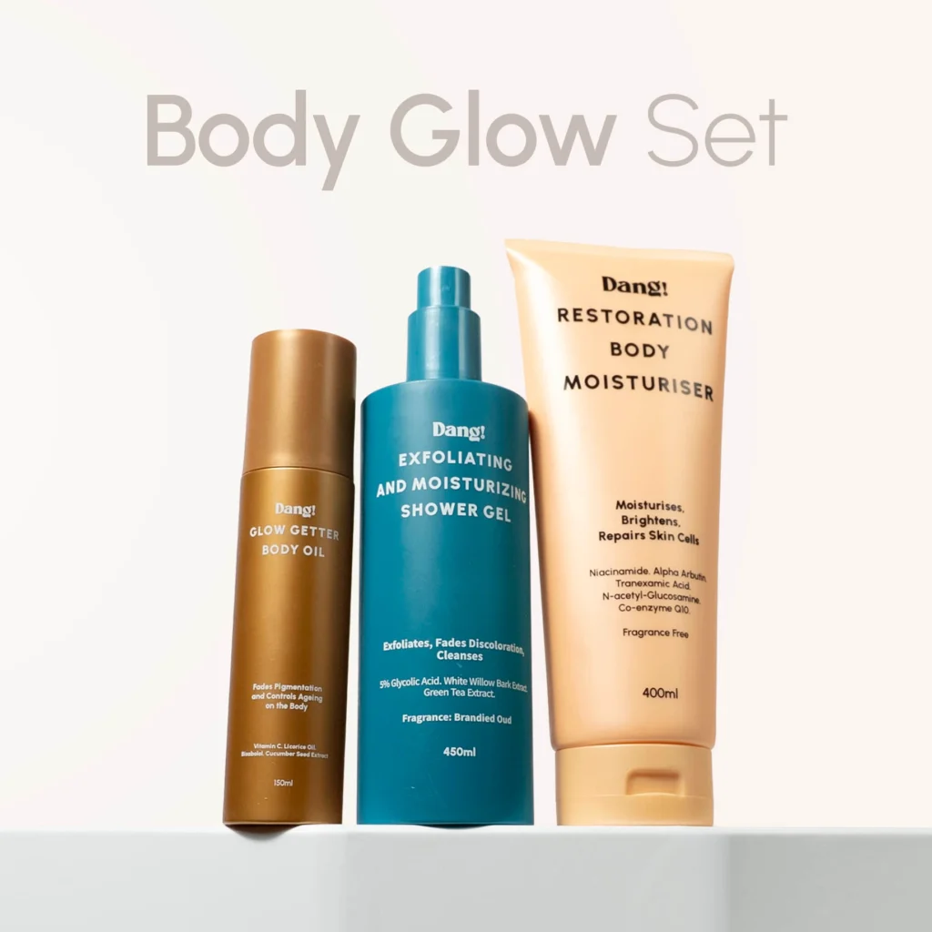An image of 3 skincare products for summer set lined up