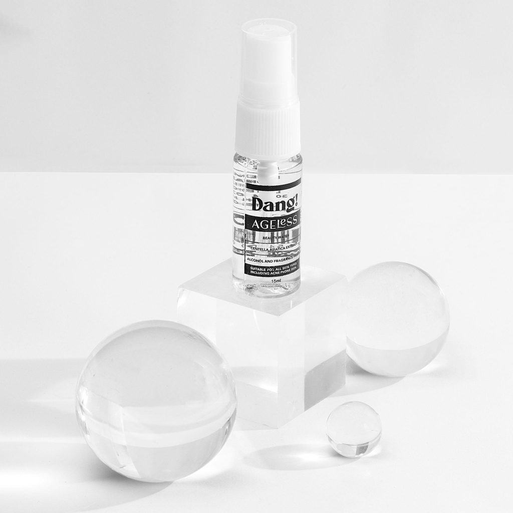 a bottle of Travel-size toner for hydrating the face