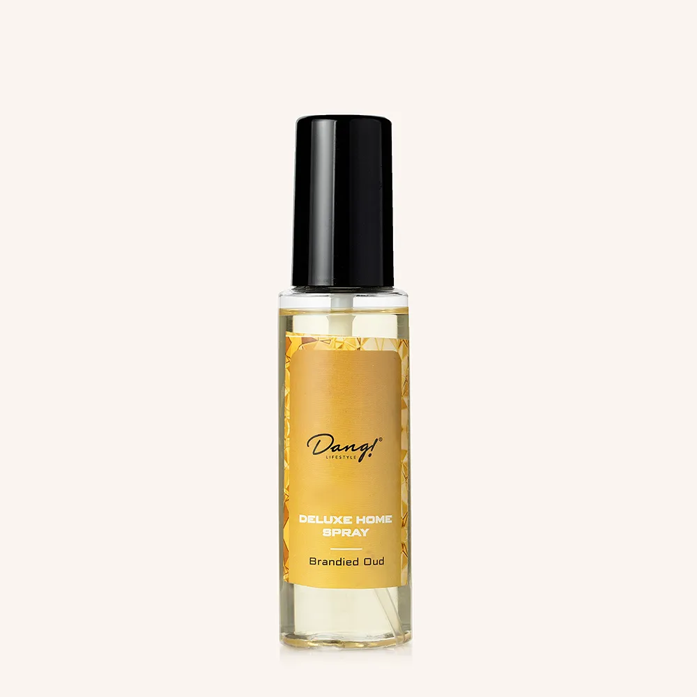 A bottle of Oud fragrance room spray