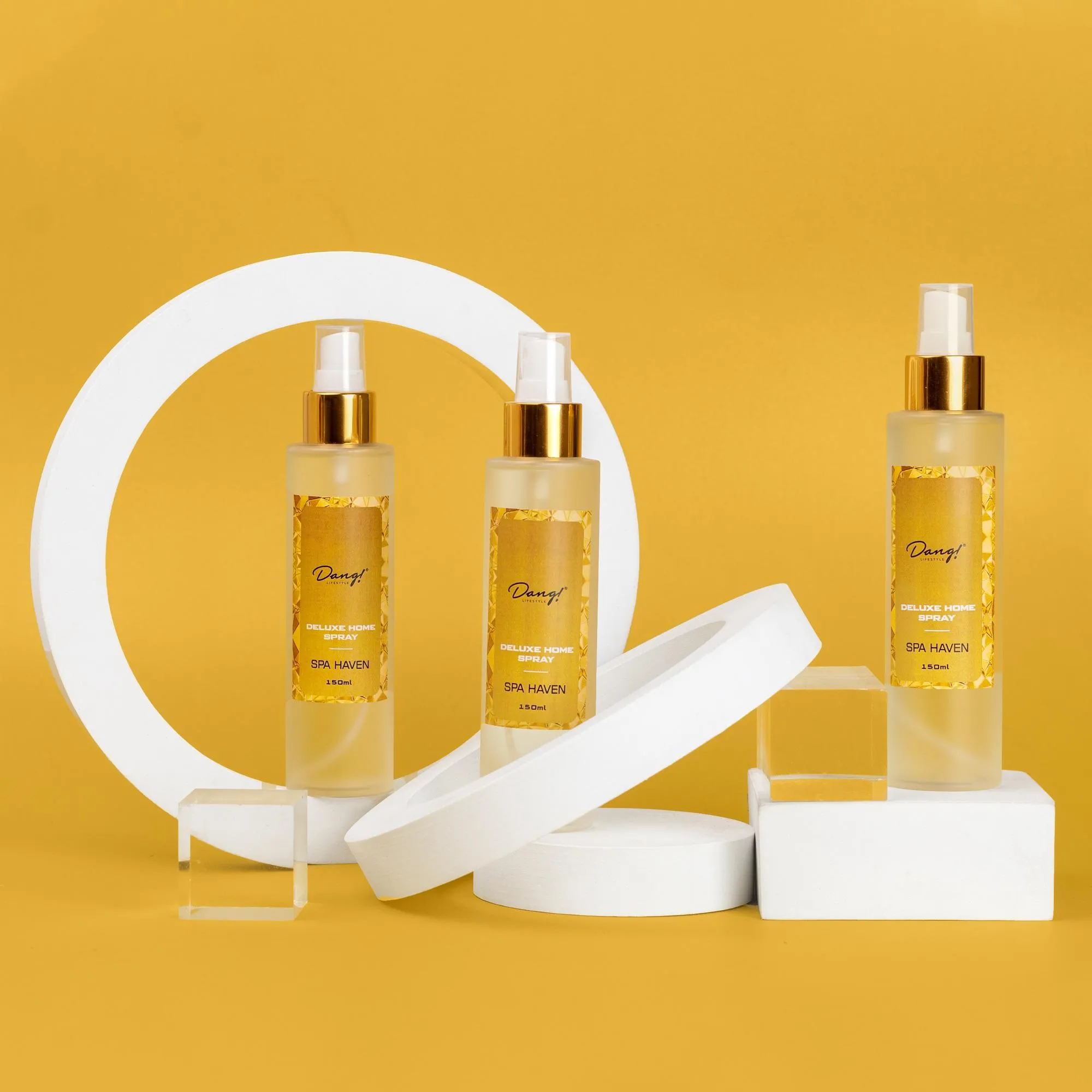 A bottle of Spa Haven Room Spray