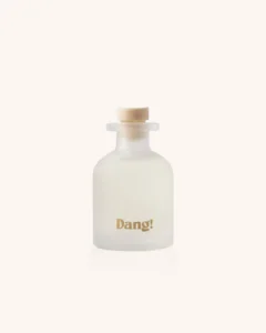 An image of reed diffuser Jar placed in front of an off white background