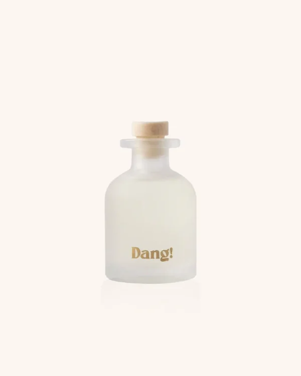 An image of reed diffuser Jar placed in front of an off white background